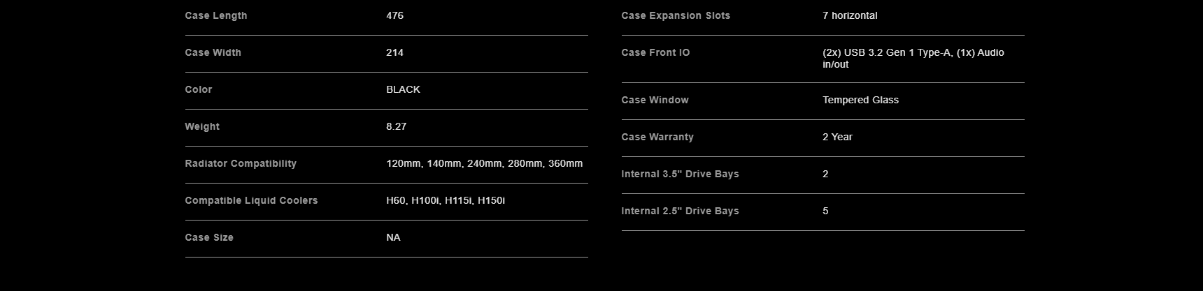 A large marketing image providing additional information about the product Corsair 480T RGB Airflow Mid Tower Case - Additional alt info not provided